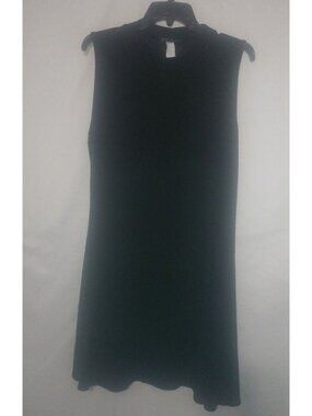 French Atmosphere 2X Black Jersey Dress Plus
